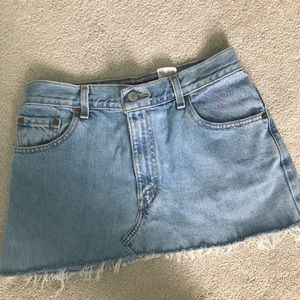 Vintage Levi’s denim mini skirt